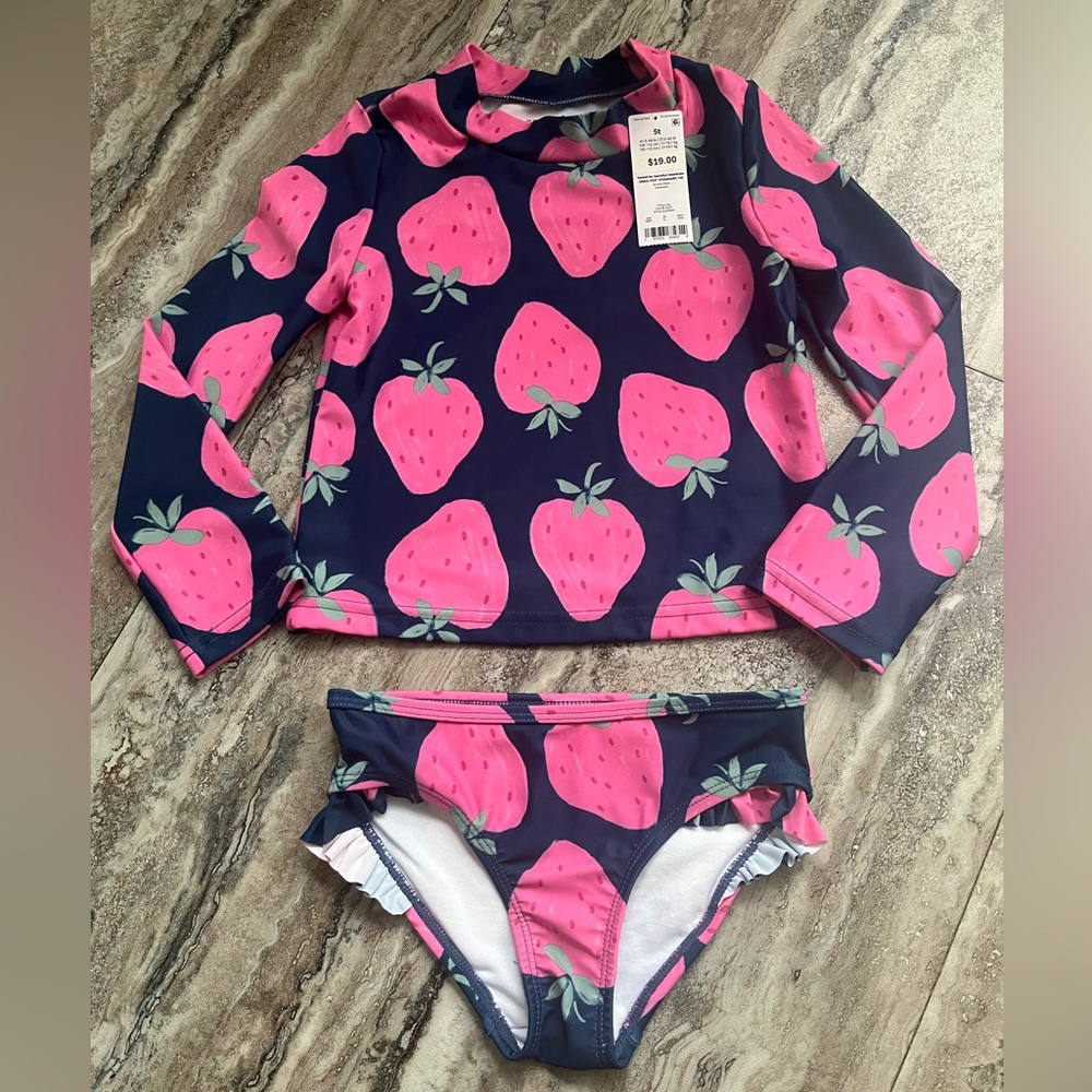 Carter’s Toddler Girls Strawberry Swimsuit NWT